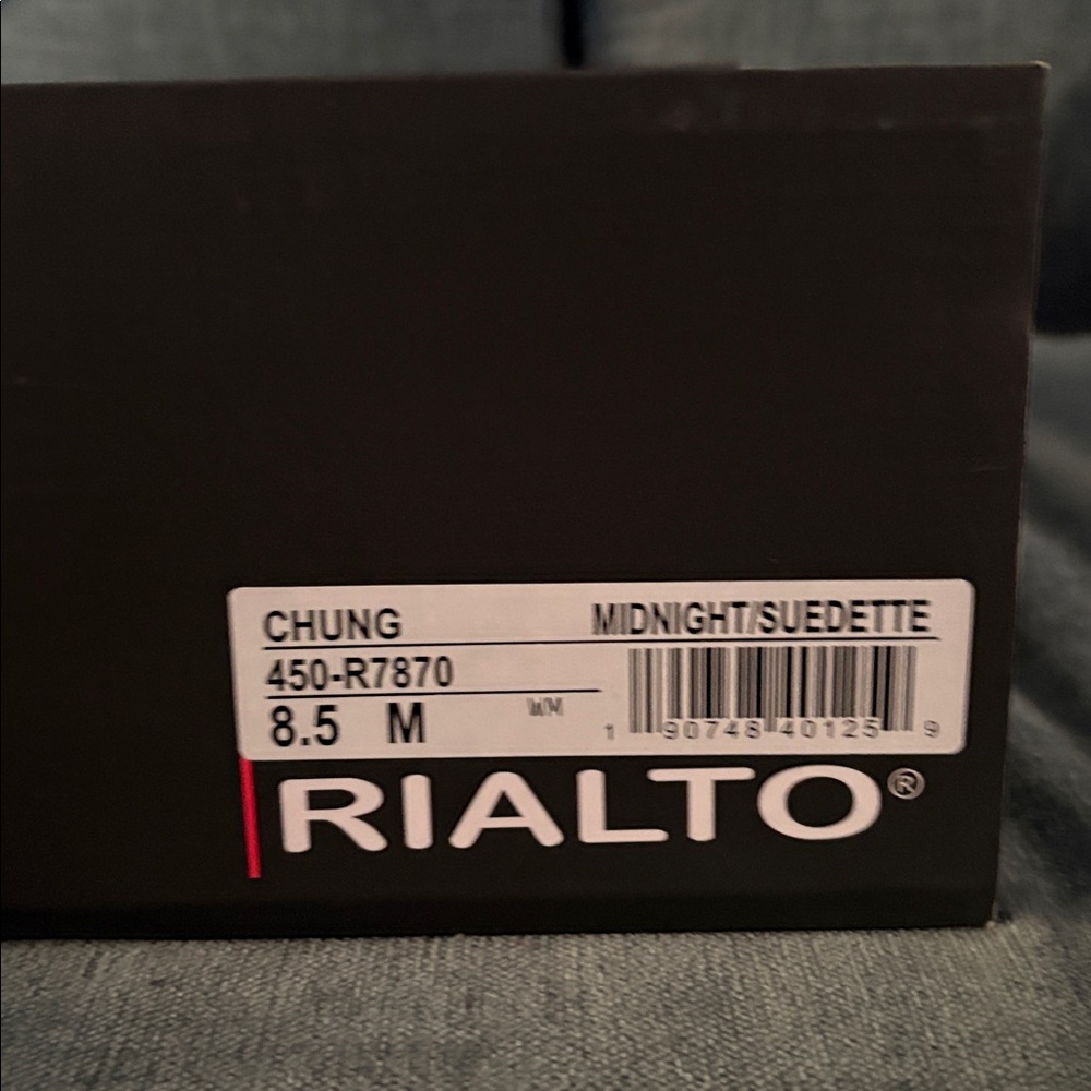 Rialto Midnight Suedette Ankle Boots